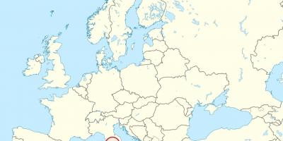 Žemėlapis Vatikanas europa