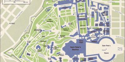 Žemėlapis Vatikano miestą ir apylinkes