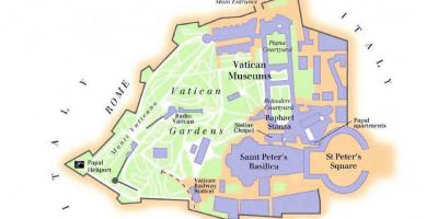 Žemėlapis Vatikano muziejus ir siksto koplyčia